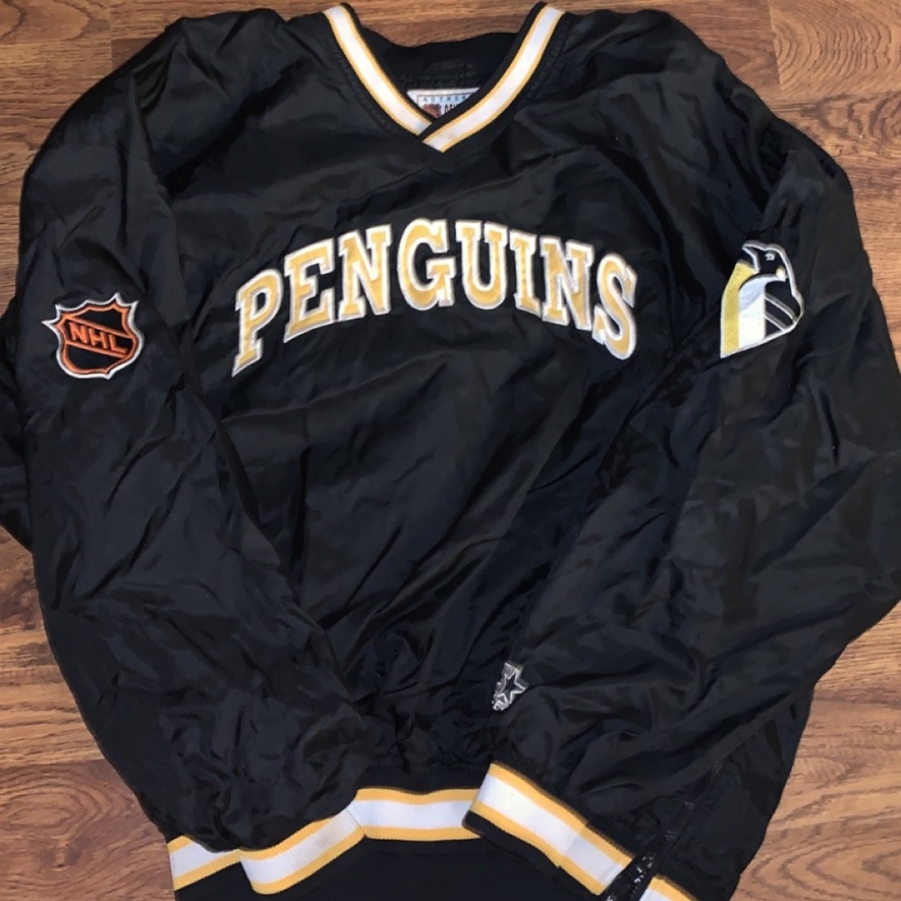 Vintage Pittsburgh Penguins Stater Pull Over Jacket